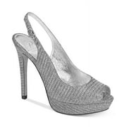 Adrianna Papell Women's Rita Slingback Evening Pumps Women's Shoes Gray Size 7M