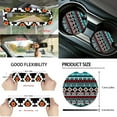 thumbnail image 5 of KUIFORTI Ethnic Style Pattern Car Seat Covers Full Set 15 Piece Seat Covers Steering Wheel Cover Seatbelt Covers Cup Coasters Car Garbage Bag Air Vent Storage Bag Rear View Mirror Cover Keychain, 5 of 6