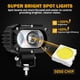 thumbnail image 2 of Luz Auxbeam LED Cuadrada de 4 Pulgadas 60W Haz Concentrado, 2 of 7