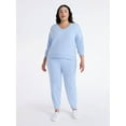 thumbnail image 2 of Time and Tru Women's and Women’s Plus French Terry Set, 2-Piece, Sizes XS-4X, 2 of 5