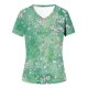 thumbnail image 3 of Camiseta de Manga Corta de la Mujer con Cuello en V Causal, Camiseta de Estante de Imitación de Moda de Verano, 3 of 5
