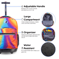 thumbnail image 4 of J World Unisex Sunrise 18" Rolling Backpack For School And Travel, Heat, 4 of 7
