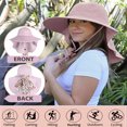 thumbnail image 3 of sun blocker women's travel sun hat upf 50+ large brim beach neck flap hat, 3 of 6