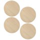 thumbnail image 4 of 4pcs Khaki Wood Circles for Crafts Unfinished Decorative Rounds Lightweight for Holiday Decorations, 4 of 5
