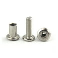 thumbnail image 4 of (10 pieces) Nickel -Plated Flat -Headed Cross -Lock Screws M6x40mm., 4 of 5