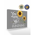 thumbnail image 2 of Sunflowers Wall Art for Living Room,Canvas Picture Wall Decor for Bathroom Bedroom,Modern Bee You Are My Sunshine Grey Painting Artwork for Office Kitchen Hallway Dining Room Home Decorations 20"x24", 2 of 8