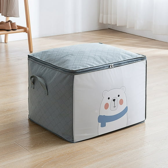 WSBDENLK Sac de Rangement Pliable Vêtements Couverture Couette Placard Boîte Organisateur de Pulls Pochette, Rangement Maison, Rangement Voyage, Panier de Rangement Vêtements Anti-Poussière et Anti-Humidité