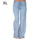 thumbnail image 4 of Jumpingount Pantalones de yoga de pierna ancha con cordón de cintura elástica estampado a rayas para mujer Prendas para la parte inferior del cuerpo Azul XL Jumpingount AP001985-14, 4 of 6