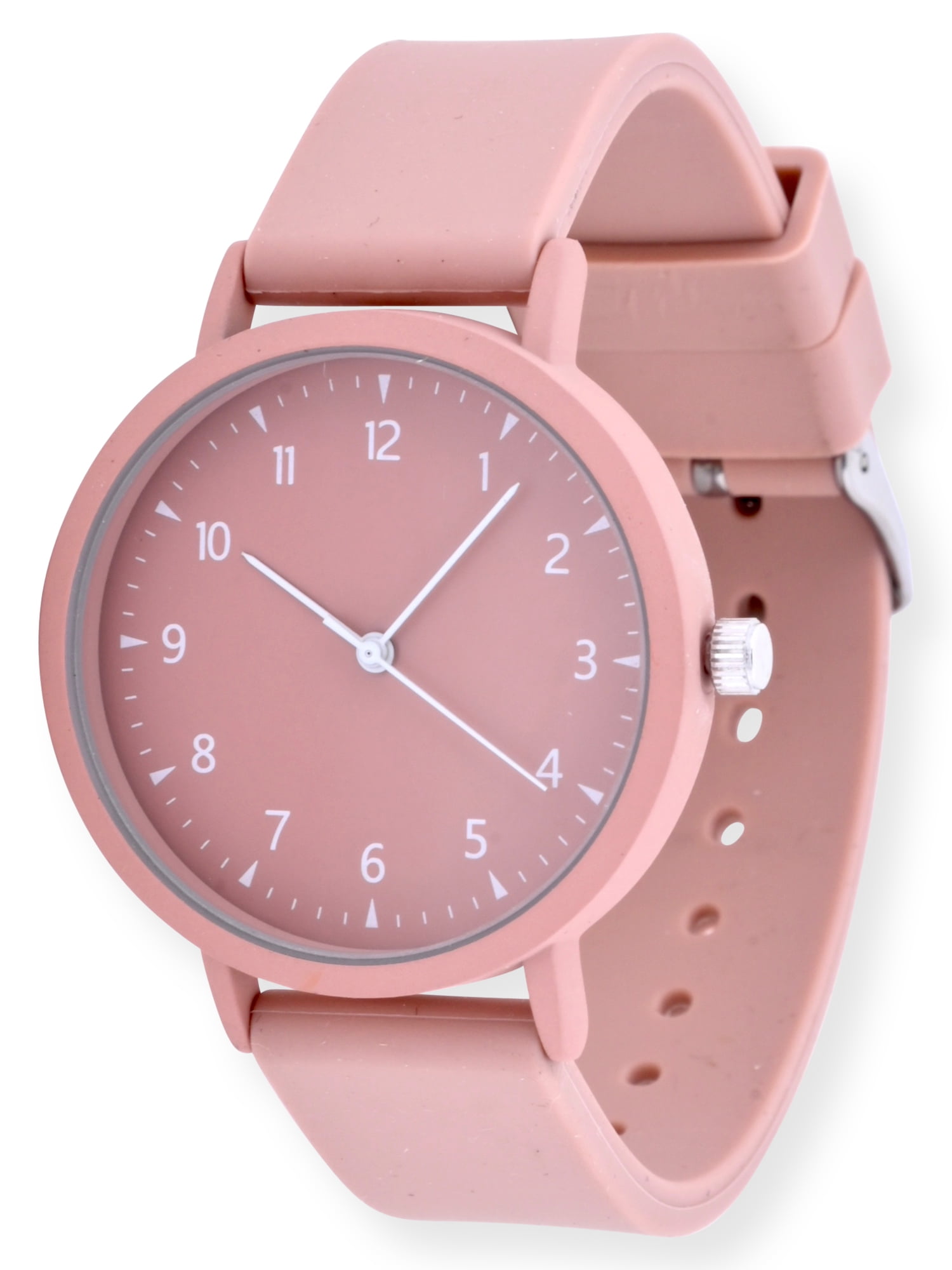 Time And Tru Adult Unisex Analog Watch in Pink and Silicone Band - 42000WML