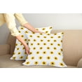 thumbnail image 2 of Ambesonne Yellow Throw Pillow Cover 2 Pack, Sunflower Pattern Nature, 24", Yellow, 2 of 5