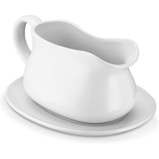 14 oz White Ceramic Electric Gravy Boat Warmer with Lid and Detachable  Power Cord, 1 PC - Foods Co.