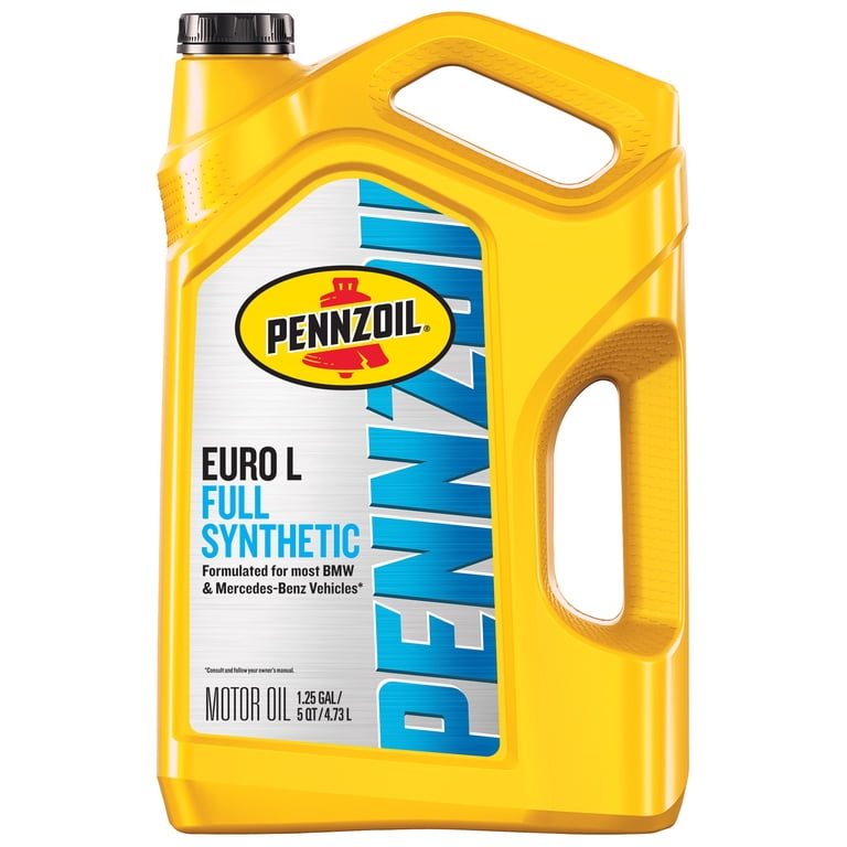 Pennzoil Euro L Full Synthetic 5W-30 3本組 Pennzoil Platinum Euro L Full Synthetic 5W-30 Motor Oil, 5 Quart
