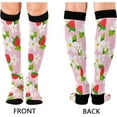 thumbnail image 2 of FREEAMG Strawberry Compression Socks Women Men Long Stocking (20-30mmHg) Travel Knee High Stockings for Athletic Sports,Running,Cycling,Nursing, 2 of 7