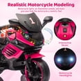 thumbnail image 3 of Roromall 6V Ride On Motorcycle, Battery Powered Ride On Toys w/Treaded Tires, Working Headlight, Horn, Music, Training Wheels, Stable Electric Motorcycle, 3 of 9