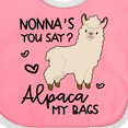 thumbnail image 4 of Inktastic Nonna's You Say Alpaca My Bags Boys or Girls Baby Bib, 4 of 4