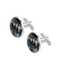thumbnail image 2 of Snowman Elegant Cufflink Sets for Formal Attire Made of Stainless Steel Ideal for Special Occasions by Silver Jewelry Cufflinks, 2 of 6