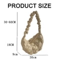 thumbnail image 5 of Bolso de mano acolchado para mujer, bolso de hombro acolchado ligero, bolso de mano acolchado tipo hobo 2023, bolso acolchado con pliegues en forma de nube, 5 of 5
