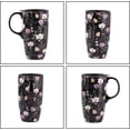 thumbnail image 2 of Topadorn Ceramic Mug Coffee Cups with Spill-Proof Lid Latte Mugs for Home and Office with Gift Box,Black, 2 of 9