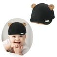 thumbnail image 2 of Adorable Baby Bear Hat Soft Corduroy Caps for Infants Aged 6-18 Months Perfect for Sensitive Skin, 2 of 8