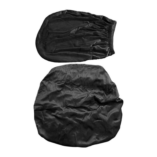 Funda para silla de computadora, funda para silla de oficina, 2 piezas, protector de muebles a prueba de aceite negro