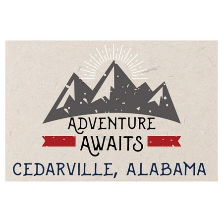 

Cedarville Alabama Souvenir 2x3 Inch Fridge Magnet Adventure Awaits Design