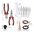 thumbnail image 2 of Glove Relacing Kit for Baseball Softball,Accessories Mitts Glove Care Repairing Kit Cutter Glove Locks Lacing Tools, 2 of 7