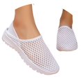 thumbnail image 3 of CAIXAI Walking Shoes Women Wide Toe Box Shoes Women Casual Knit Upper Embroidery Casual Sneakers for Women Non- Sole Adjustable Upper Platform Mary Janes Hands-Free Barefoot Shoe, 3 of 7