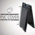 thumbnail image 3 of Jumbl a-Frame 15.7" x 26" Outdoor Sandwich Board Display Signboard Plaques Black, 3 of 3