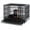 Black, variant on Waleaf 48 Inch Heavy Duty Dog Crate, Indestructible Dog Kennel Indoor, Escape Proof Pet Cage for Large Dogs, High Anxiety Dog Crate with Double Door, Lockable Wheels & Removable Tray