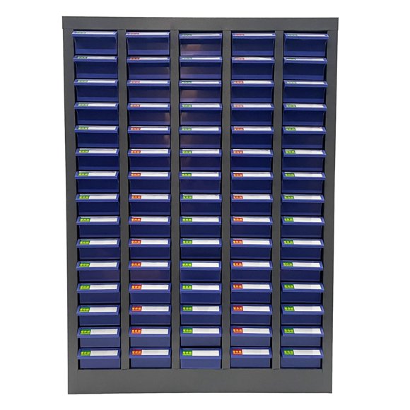 75 Drawers Parts Cabinet Bolt Nut Storage Cabinet Tool Organizer with Partitions and Labels