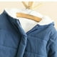 thumbnail image 5 of Puntoco Chaqueta De Pan De Felpa Engrosada De Color Sólido para Mujer Chaqueta De Algodón con Botones Y Cremallera De Manga Larga con Capucha Chaqueta De Algodón Puntoco Puntoco-1, 5 of 7