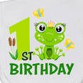 thumbnail image 3 of Inktastic 1st Birthday Princess Frog Baby Burp Cloth, 3 of 3
