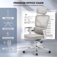 thumbnail image 1 of Kojooin Ergonomic High-Back Mesh Office Chair with Adjustable Lumbar, Headrest, 3D Armrests and Recline, 1 of 8