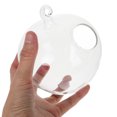 thumbnail image 2 of Desktop Hanging Glass Fish Tank Small Tabletop Aquarium Clear Glass Vase Betta Fish Bowl for Office Home Decor, 2 of 8