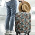 thumbnail image 2 of Multicolor Bigfoot and Text Pattern Luggage Cover Fashion Suitcase Cover Baggage Covers Fit 25-28 Inch Luggage (Go Travel), 2 of 5