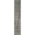 thumbnail image 3 of SAFAVIEH Florida Mason Bordered Shag Runner Rug, Grey, 2'3" x 10', 3 of 7