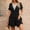 Black, variant on Blmnix A Line Dresses Women Dresses Fit & Flare Lace Dress Under Dress V-Neck Short Sleeve Mini Beige Adjustable Cuff Sunmer Dresses for Women 2026,L