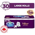 thumbnail image 1 of Royale Papier Hygiénique Velour, 30 équivalant à 80 rouleaux, 1 of 21