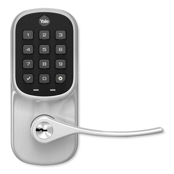 YALE ASSURE LEVER KEYPAD WITH Z-WAVE IN SATIN NICKEL (YRL216)