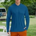 thumbnail image 2 of MIASHUI Men's Spring Summer Lightweight Hoodie Breathable Long Sleeve Pullover Casual Athletic Comfortable Top Navy,L, 2 of 7