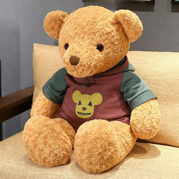 Ourson en Peluche Ours Câlin Jouet en Peluche Portant un Chandail Jouet Ours