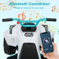 thumbnail image 6 of Neche 24V 2 Seater Ride on Toy, 4*200W Motors,9AH Battery Powered ,4-Wheeler Kids ATV with Bluetooth & LED lights, for Ages 3-8,White, 6 of 11