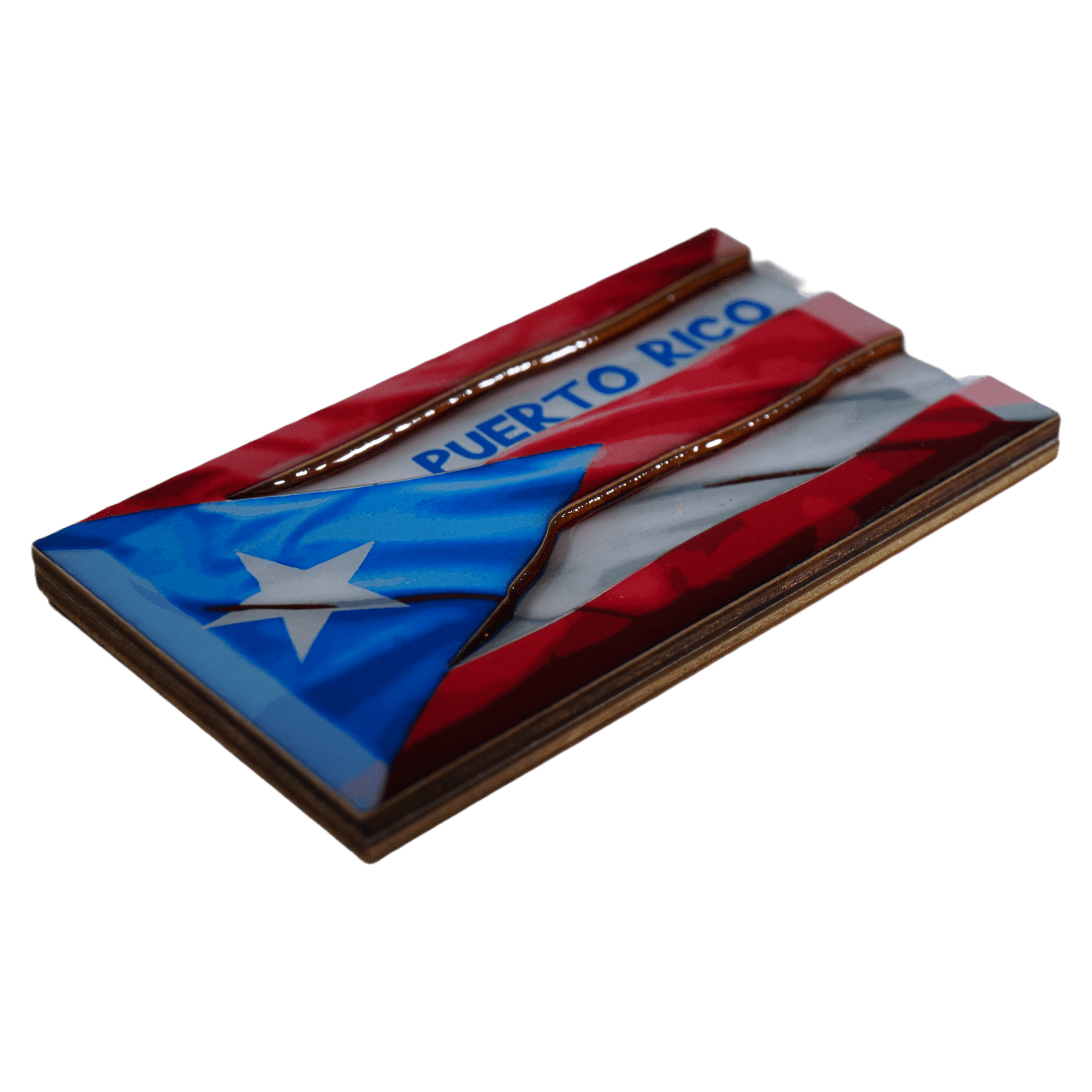 Mrj Souvenirs Imán Souvenir 3d Bandera  De Puerto Rico