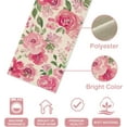 thumbnail image 3 of Spring Summer Watercolor Flower Table Runner, Pink Peony Floral Kitchen Dining Table Decor, Seasonal Burlap Home Decoration Indoor Outdoor Party Supply 13 x 72 Inches, 3 of 6