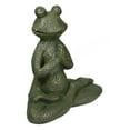 thumbnail image 3 of Northlight 14" Gold Verdigris Yoga Frog Outdoor Garden Statue, 3 of 5