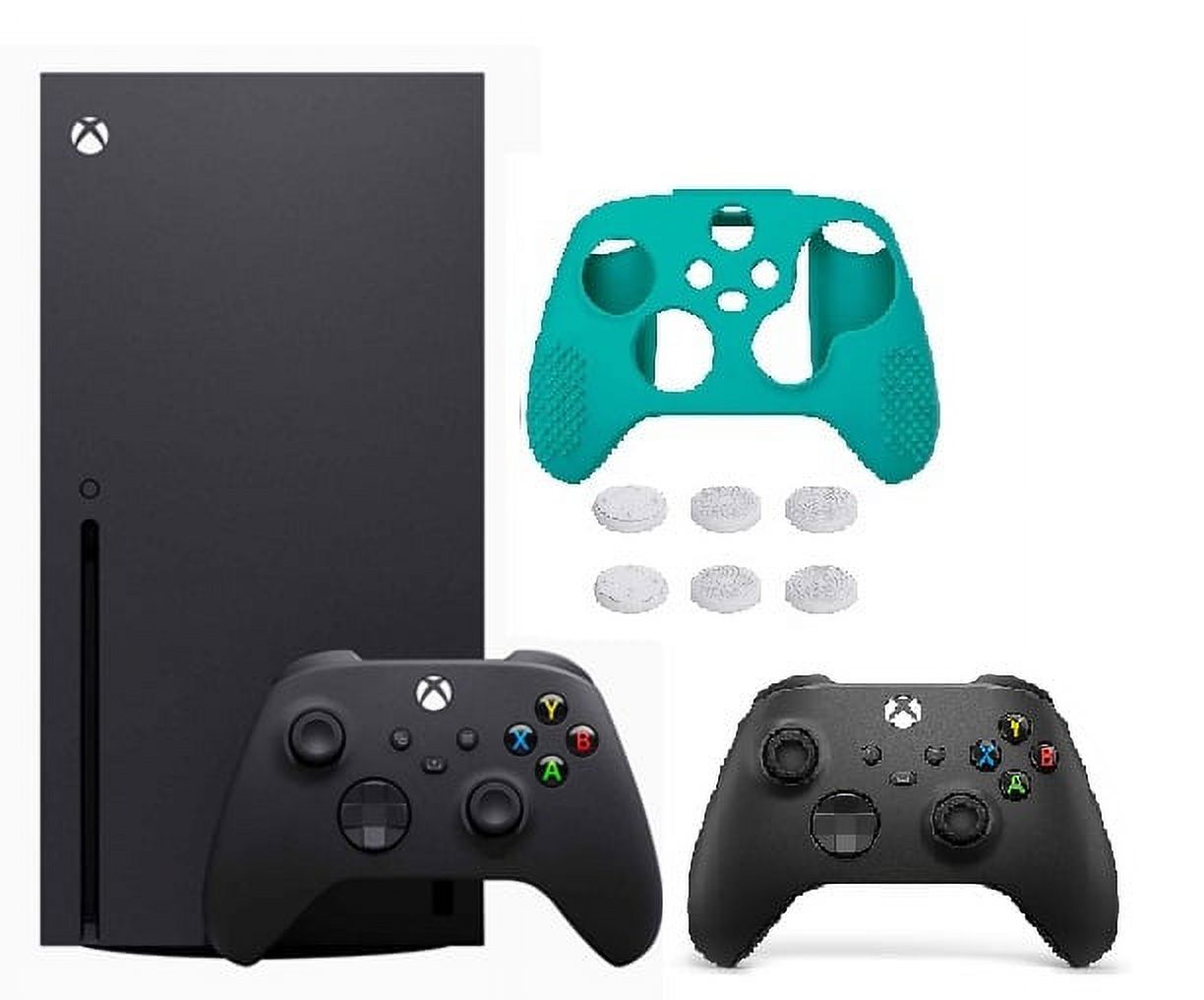 2023 Newest Xbox -Series -X- Gaming Console System- 1TB SSD Black X Version with Disc Drive W/ Extra Xbox Wireless Controller | Silicone Controller Cover Skin