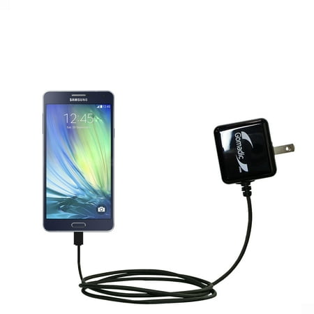 Gomadic Intelligent Compact AC Home Wall Charger suitable for the Samsung Galaxy A8 - High output power with a convenient, foldable plug design - Uses