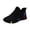 Purple, variant on Women's Lace-Up Sneakers, Floral Printed Mesh Athletic Trainers Color Block Midsole for Daily Gym and Casual Outdoor Purple