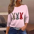 thumbnail image 6 of VKOYWKM Easter Shirts Women 3/4 Sleeve Tops Easter Eggs Bunny Rabbit Graphic T Shirts Crew Neck Casual Cute Tops Easter Shirt for Women, 6 of 7