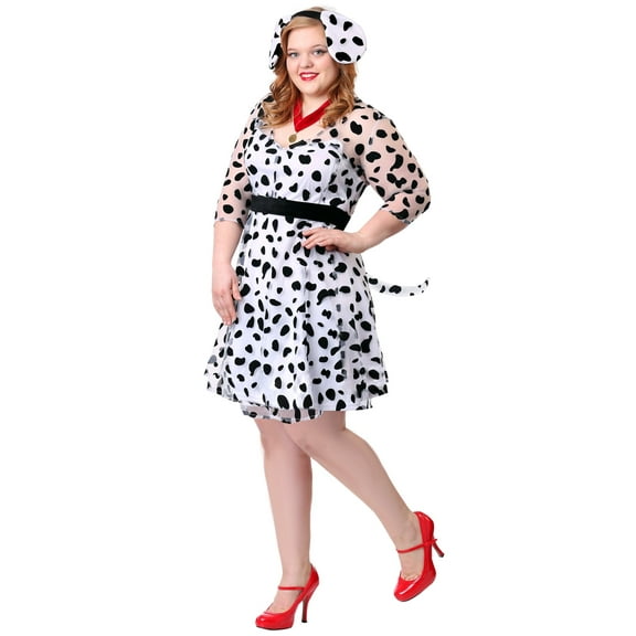 Plus Size Women's Dressy Dalmatian Costume
